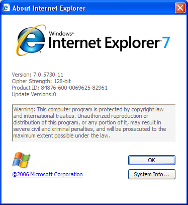 internet explorer highest version